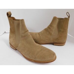 ORO Los Angeles Beige Suede Classic Tan Chelsea Boots Men's Size 11 M
